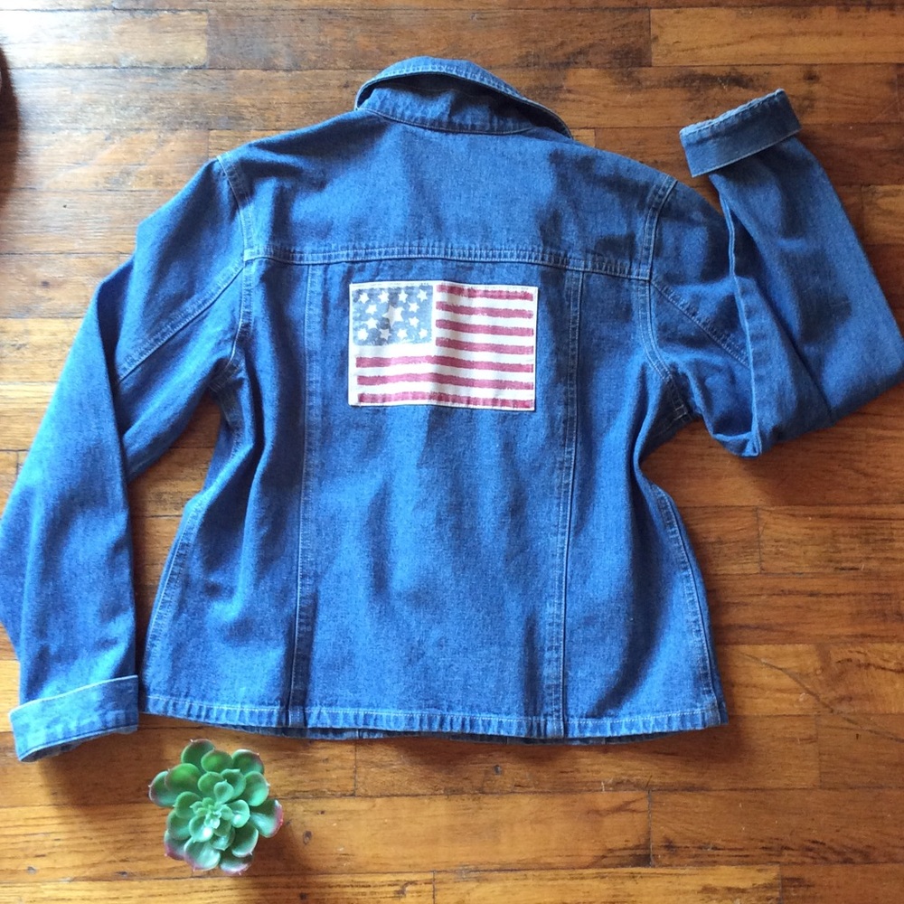 NWT American flag denim jacket 🇺🇸